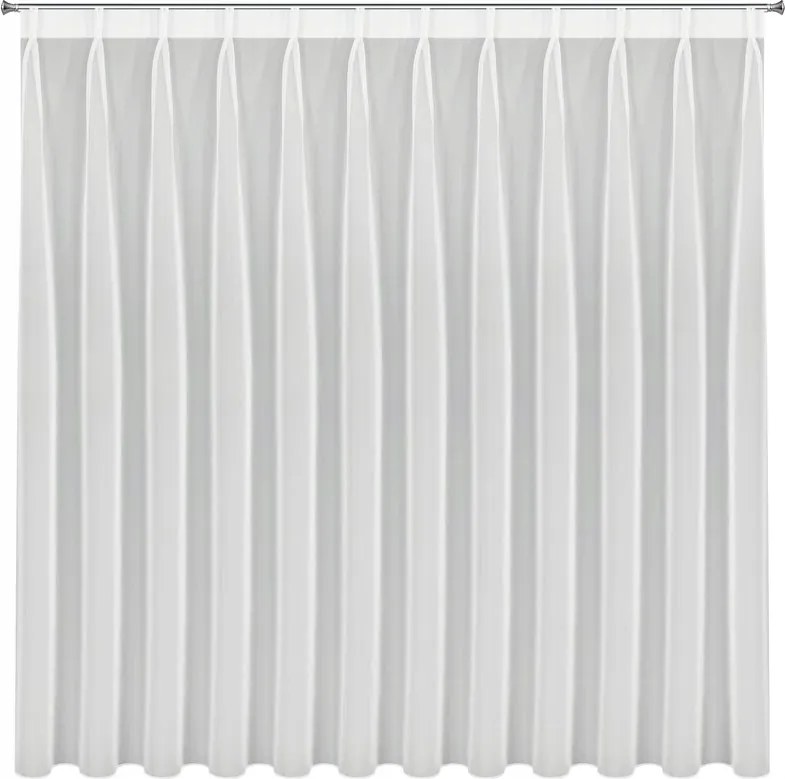 Krémszínű függöny Violet 250X150 Flex 1:2 sima fátyolból Eurofirany