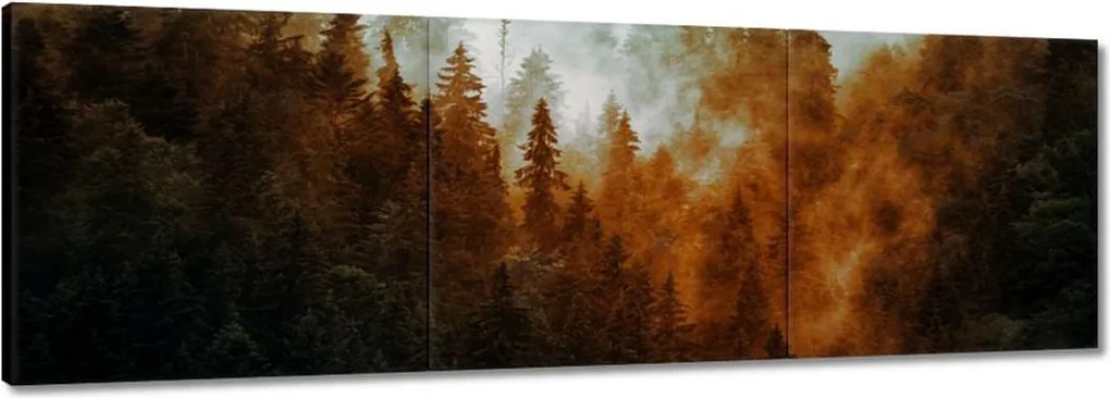 Vászonkép 60x20 Őszi táj Hegyek