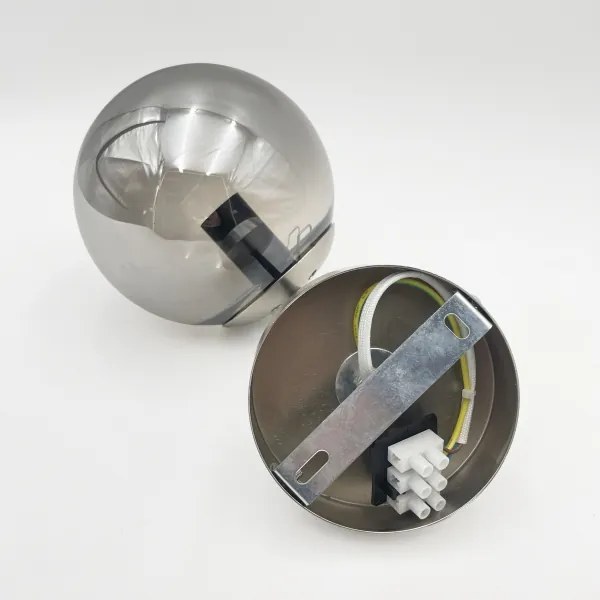 Brilagi - Fali lámpa MALIVA 1xE14/15W/230V matt króm/füstszínű