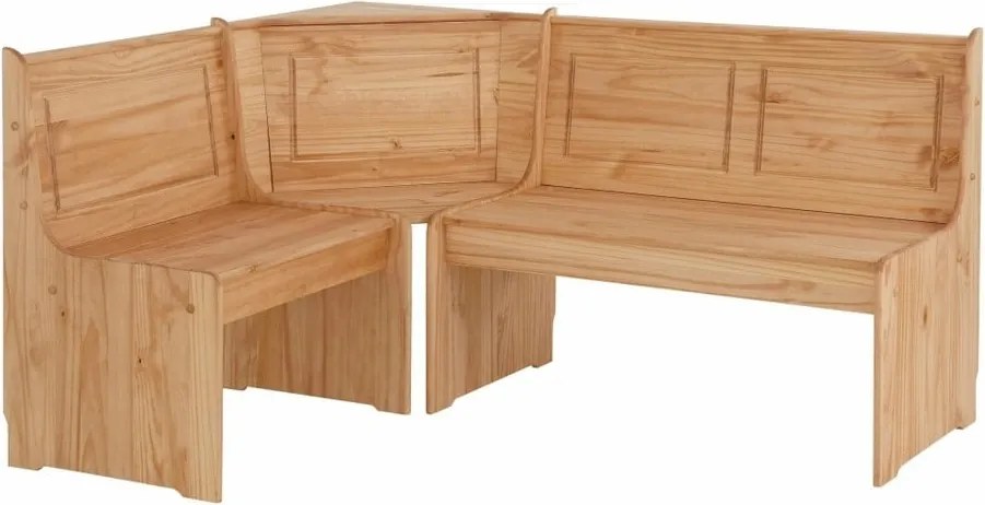 Samantha sarokpad és étkezőasztal szett tömör borovi fenyőből - Støraa