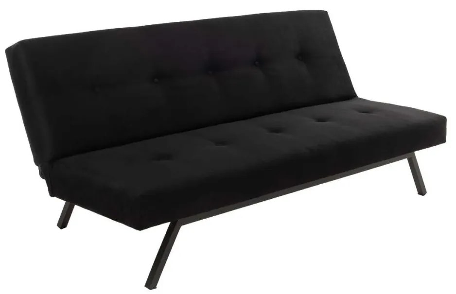 Fekete BAKU kétszemélyes kihúzható kanapé
