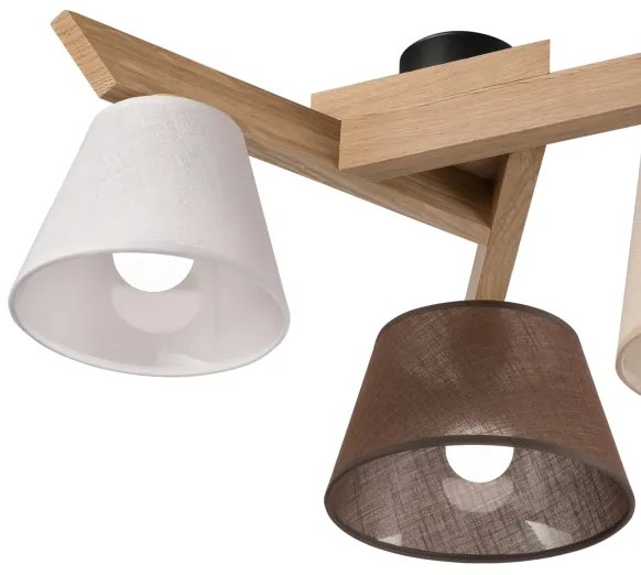 Brilagi - LED  Felületre szerelhető csillár  ANTHONY 3xE14/40W/230V tölgy