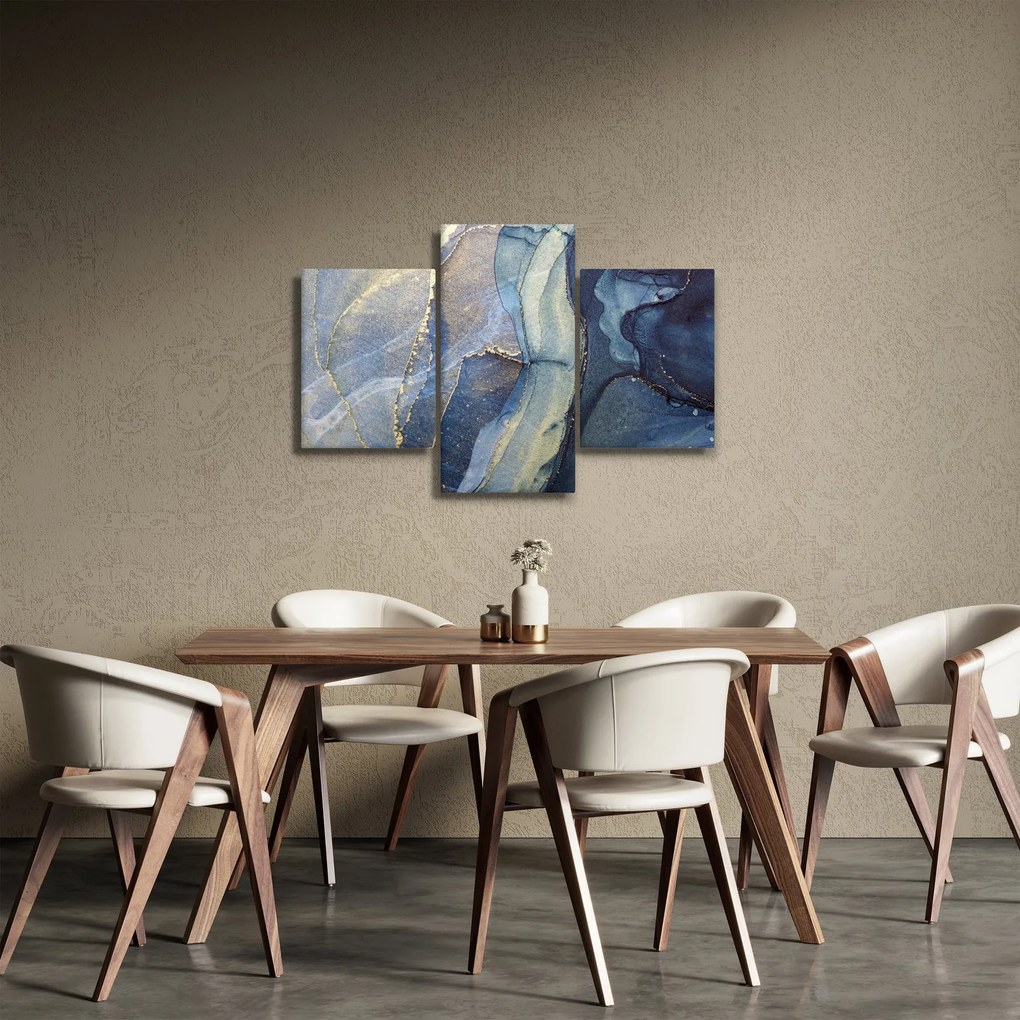 Kép - Absztrakció alkoholos tintával (90x60 cm)