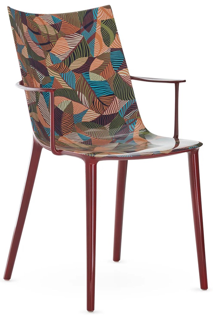 HHH "Graphic Impression" szék, többféle változat - Kartell szín: bordó / lakk