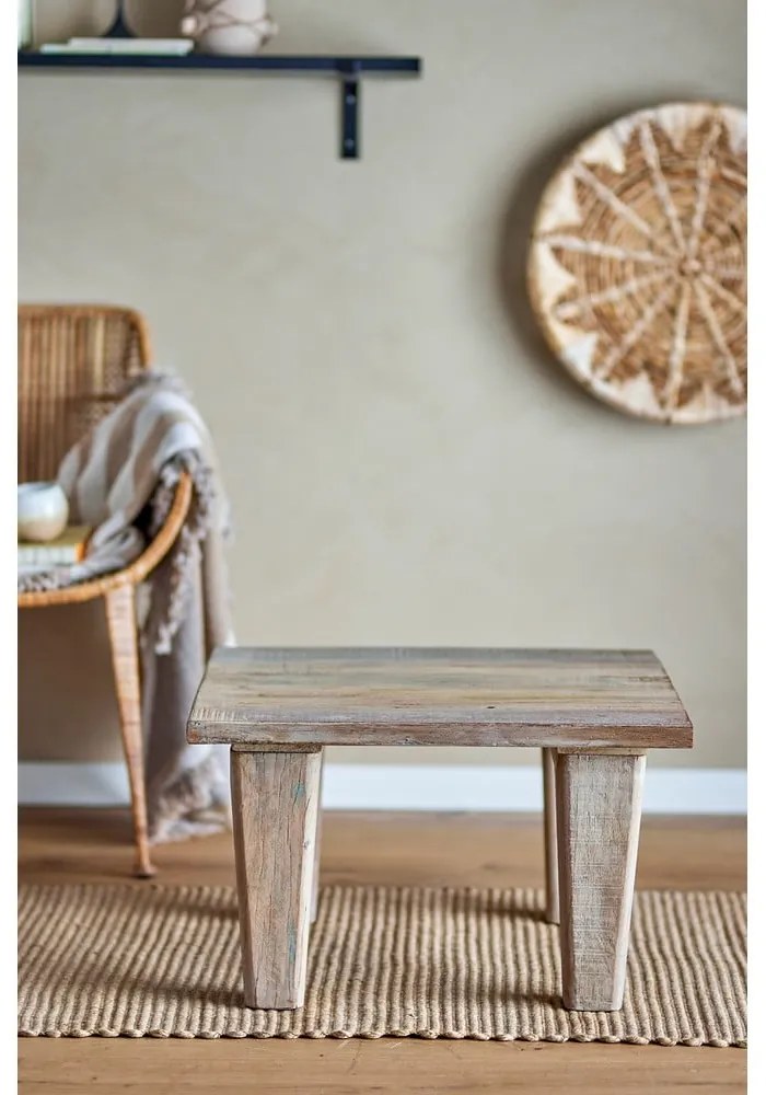 Natúr színű dohányzóasztal 60x60 cm Riber – Bloomingville