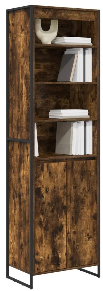 Magas szekrények 2 pcs Füstös tölgy 60 x 36 x 300 cm Faanyag