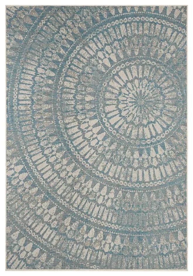 Amon szürke-kék kültéri szőnyeg, 140 x 200 cm - NORTHRUGS