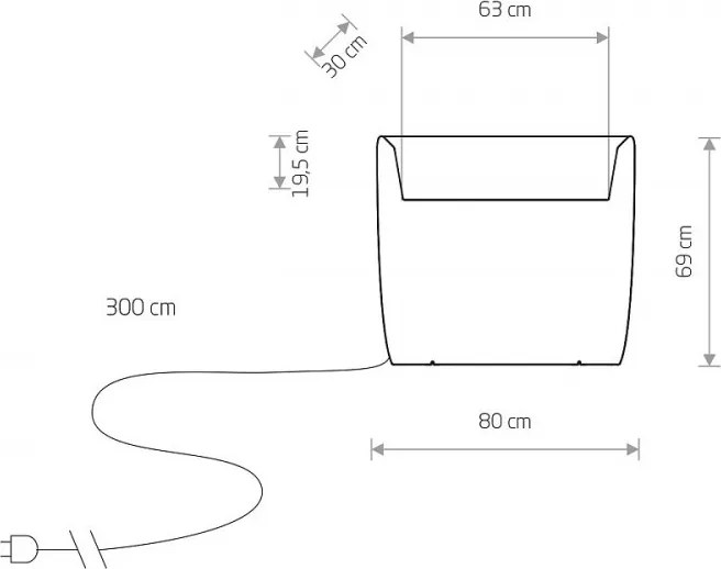 Kültéri Dekorációs Lámpa Opál FLOWERPOT