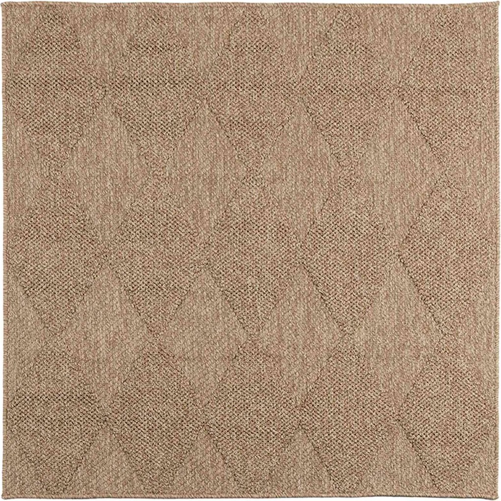 vidaXL Területszőnyegek AGIRA Természetes 120 x 120 cm Poliészter