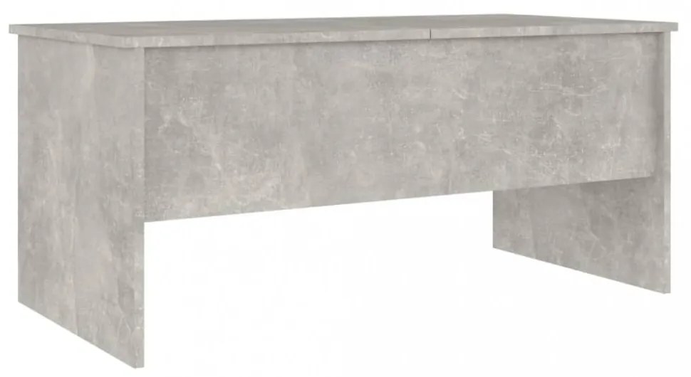 betonszürke szerelt fa dohányzóasztal 102 x 50,5 x 46,5 cm