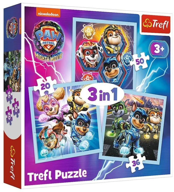 Gyermek puzzle -Paw Patrol - 3 az 1-ben
