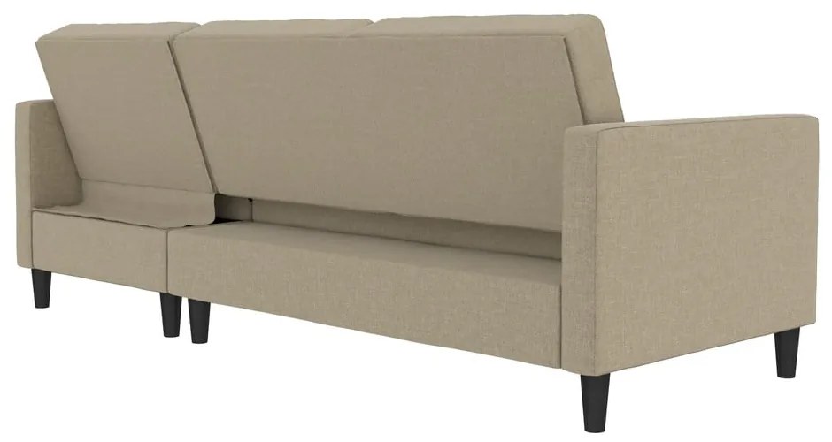 Bézs kinyitható sarokkanapé Presley – Støraa