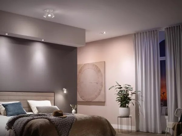 4 darabos Philips Hue WHITE AMB. dimmelhető LED GU10 izzó, 4,2 W, 230 V, 2200–6500 K