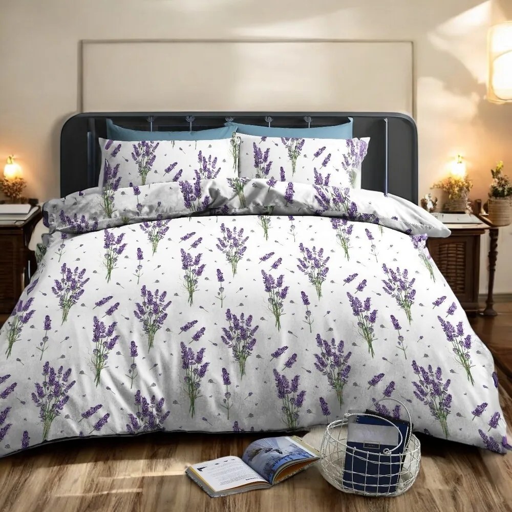 Pamut ágynemű ZELDA LAVENDER2 részes 140X200 cm