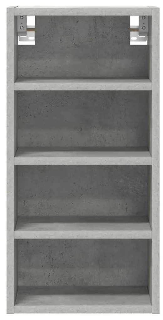 betonszürke szerelt fa függő szekrény 30x29,5x60 cm