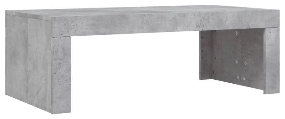 betonszürke szerelt fa dohányzóasztal 102 x 50 x 36 cm