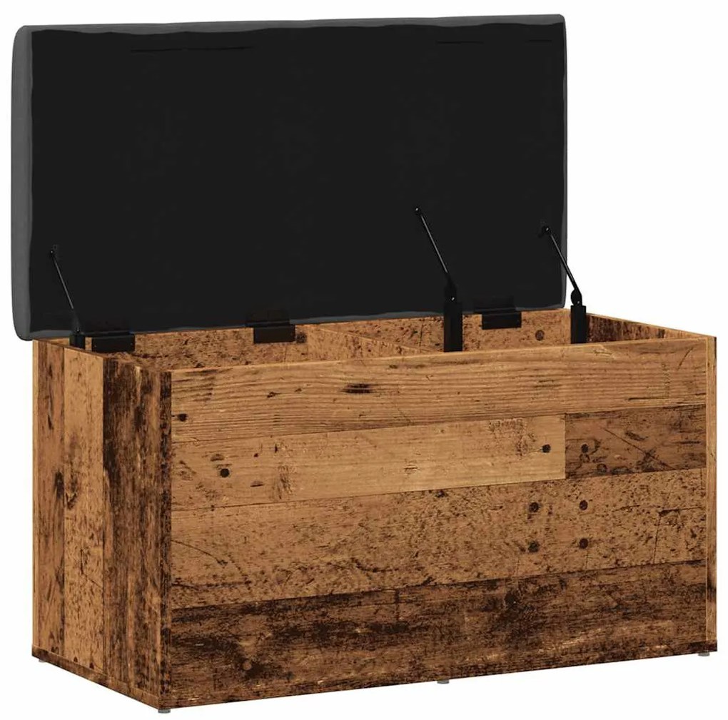antik fa szerelt fa tárolópad 82x42x45 cm