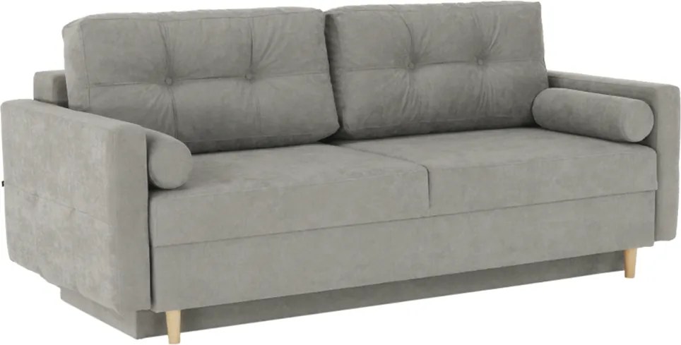 Szófa kinyitható, szürke anyag Queens, AURELIA