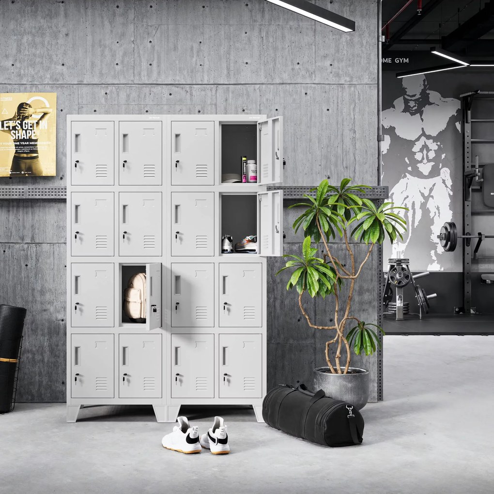 ROBERT 2 Plus dupla rekeszes öltözőszekrény 559 x 1720 x 450 mm