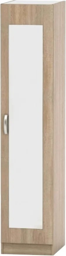 Szekrény tükörrel, tölgy sonoma, BETTY 2 BE02-005-00