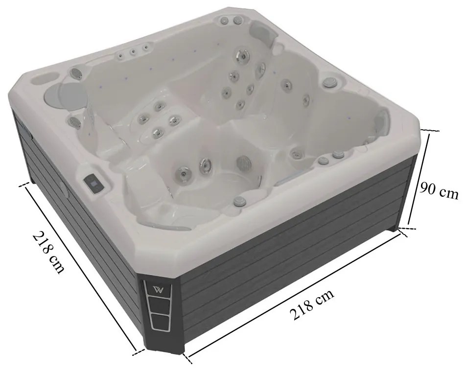 Malaga Life Premium jakuzzi storm clouds