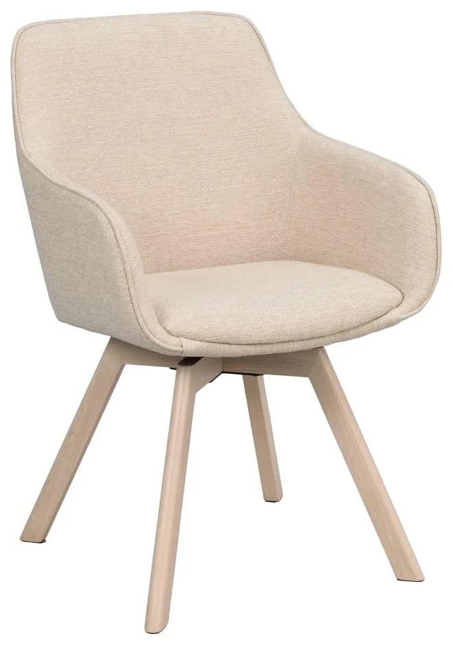 Bézs kárpitozott étkezőfotel szett 2 db-os Alison – Rowico