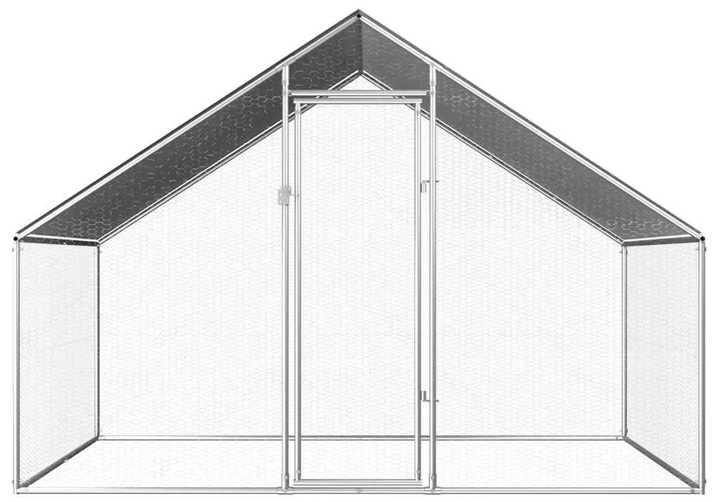vidaXL kültéri horganyzott acél tyúkól 2,75 x 2 x 1,92 m
