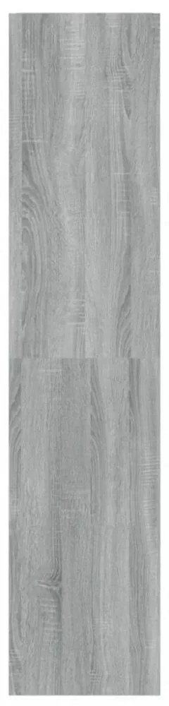 szürke sonoma színű könyvszekrény/térelválasztó 40x30x135 cm
