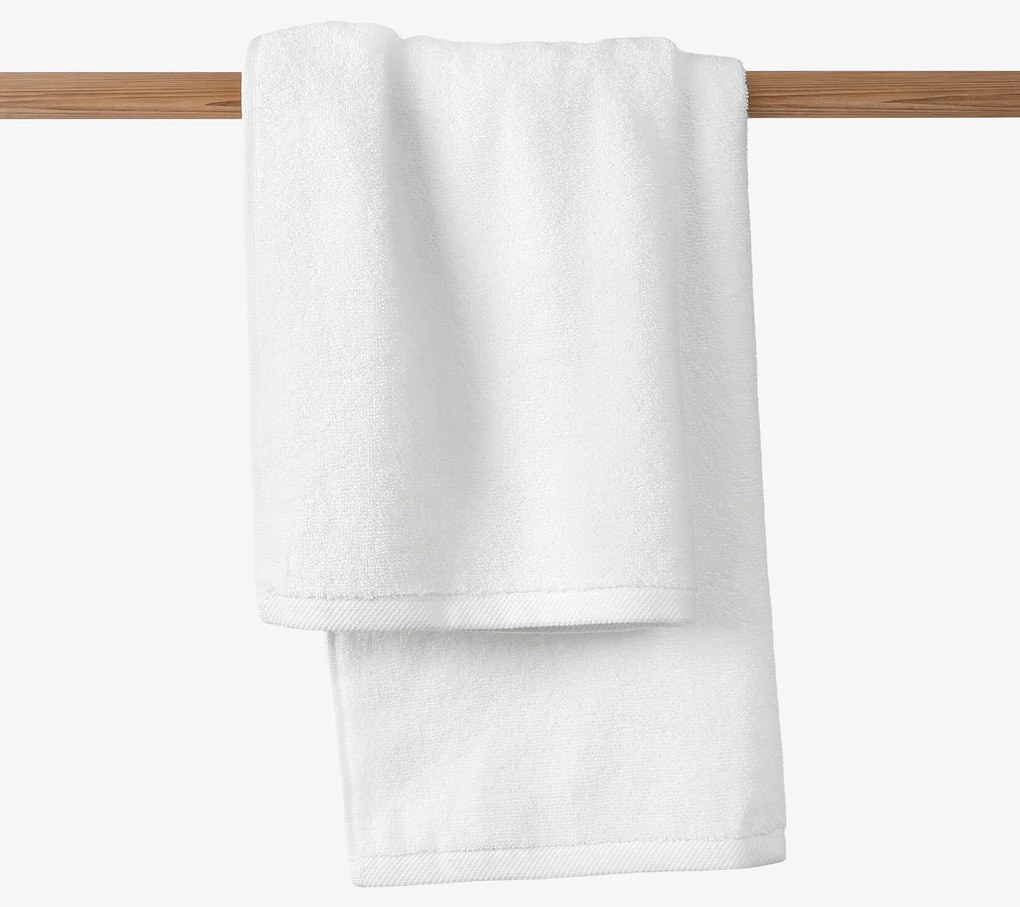 Goldea bordűr nélküli frottír törölköző és fürdőlepedő soft – fehér 70 x 140 cm