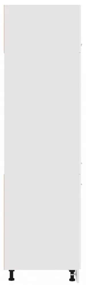 “Lyon” fehér szerelt fa szekrény hűtőhöz 60 x 57 x 207 cm