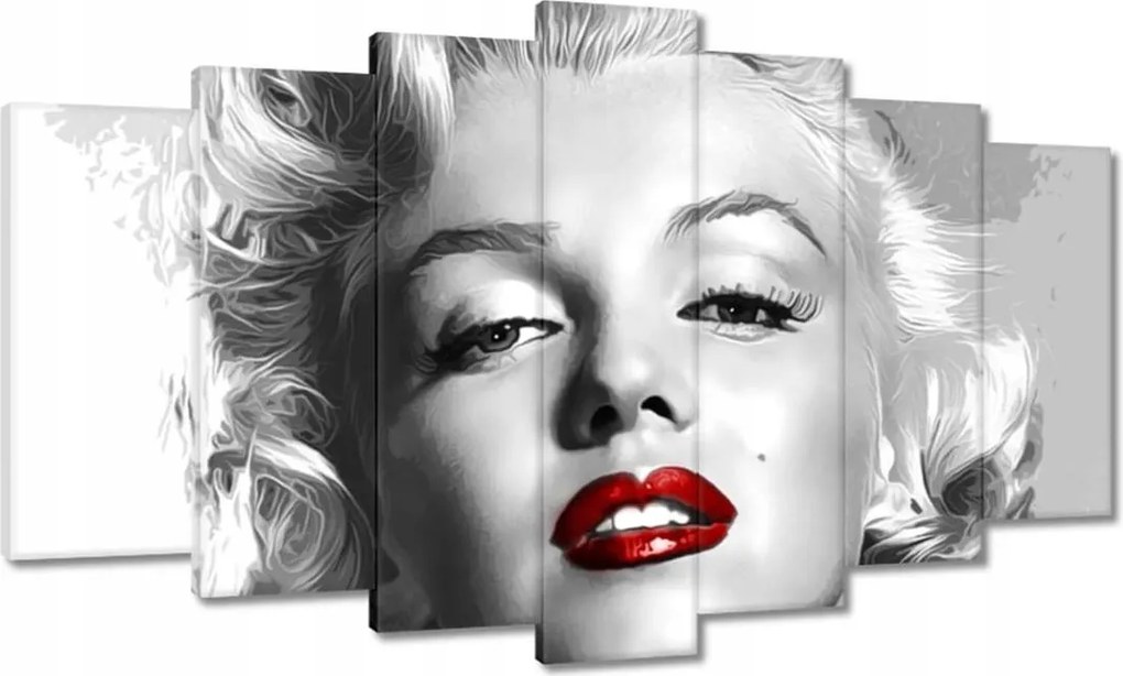 Vászonkép 140x80 Monroe Vörös ajkak