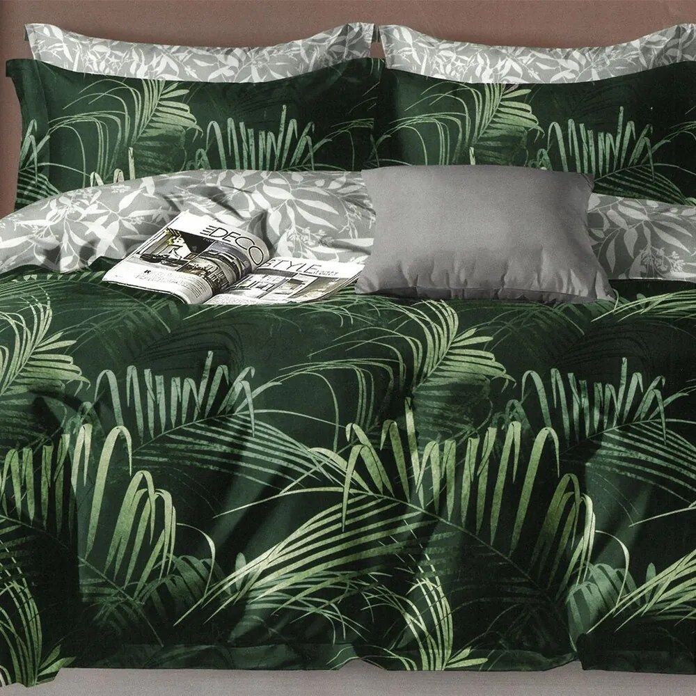 DELNAT GREEN 7 részes ágynemű 140x200 cm