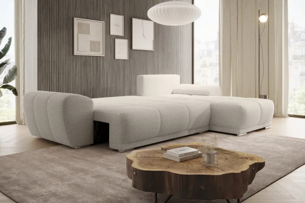 Univerzális ülőgarnitúra, krémszínű, KERIM ROH