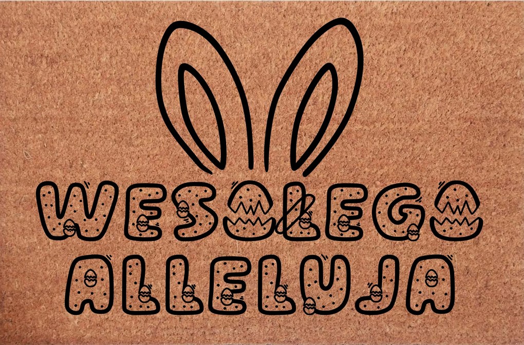 Húsvéti Lábtörlő a Boldog Halleluja ajtaja elé