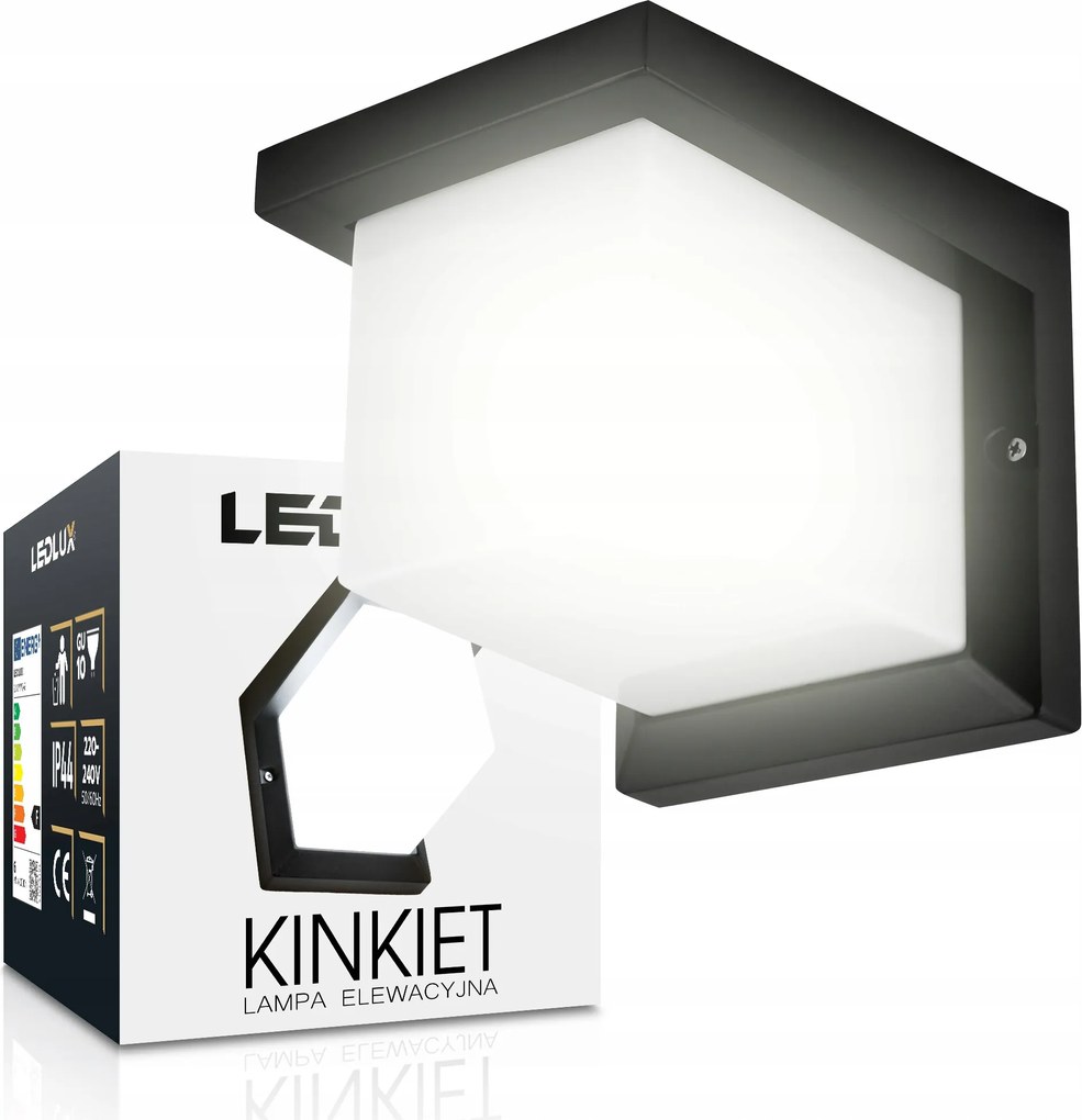 LED-es homlokzati lámpa kültéri kerti fali lámpa