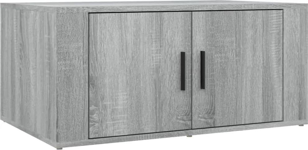 vidaXL szürke sonoma színű szerelt fa dohányzóasztal 80 x 50 x 36 cm