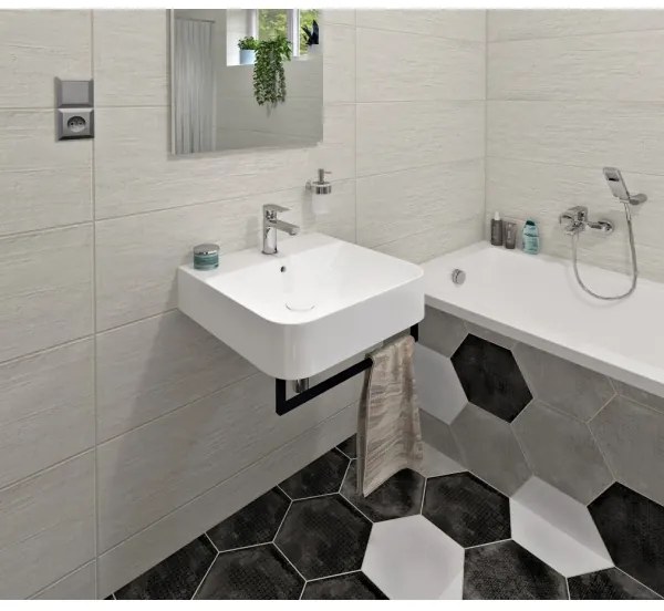 Isvea - Mosdó asztalra helyezhető/falra szerelhető SOTT AQUA 50x50 cm kerámia/fehér