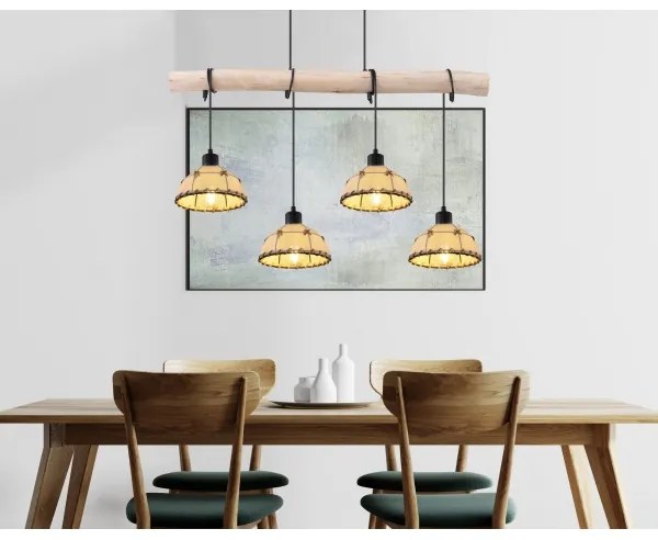 Globo 15442-4H - Csillár zsinóron REX 4xE27/60W/230V