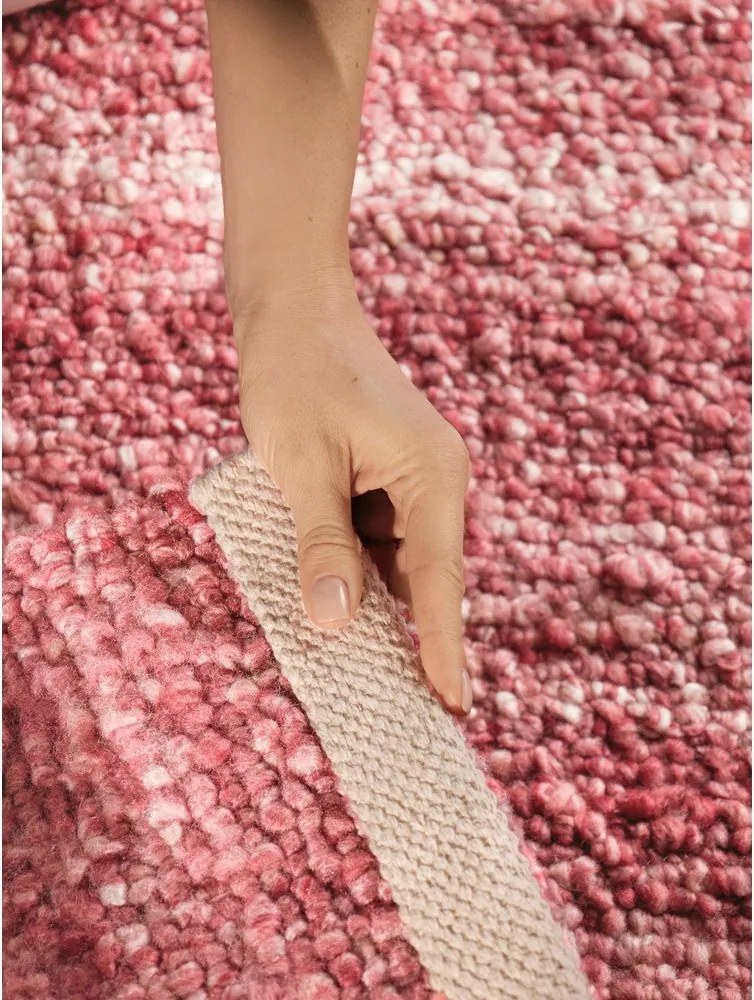 Sötét rózsaszín kézi szövésű buklé szőnyeg 120x170 cm Notting Hill Portobello – Ted Baker
