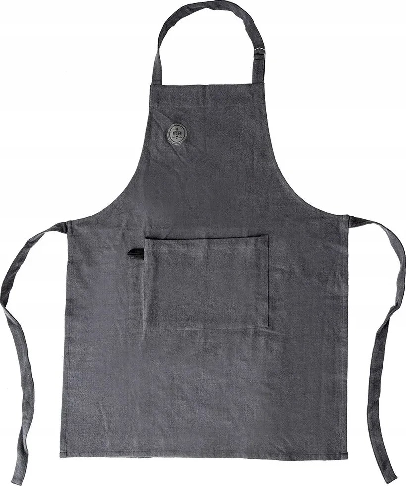 Konyhai kötény Pamut Orion Szürke Kötött Zsebbel 70x84 cm