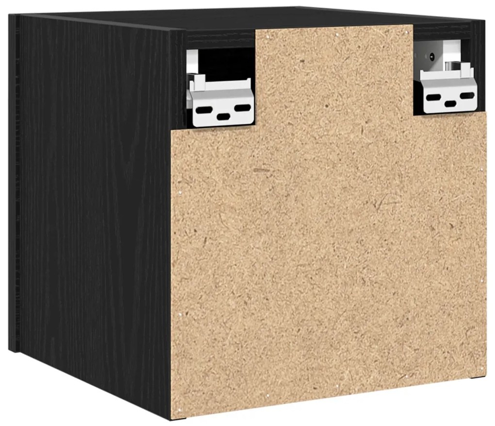 Fali TV Szekrény Fekete Tölgy 30,5x30x30 cm