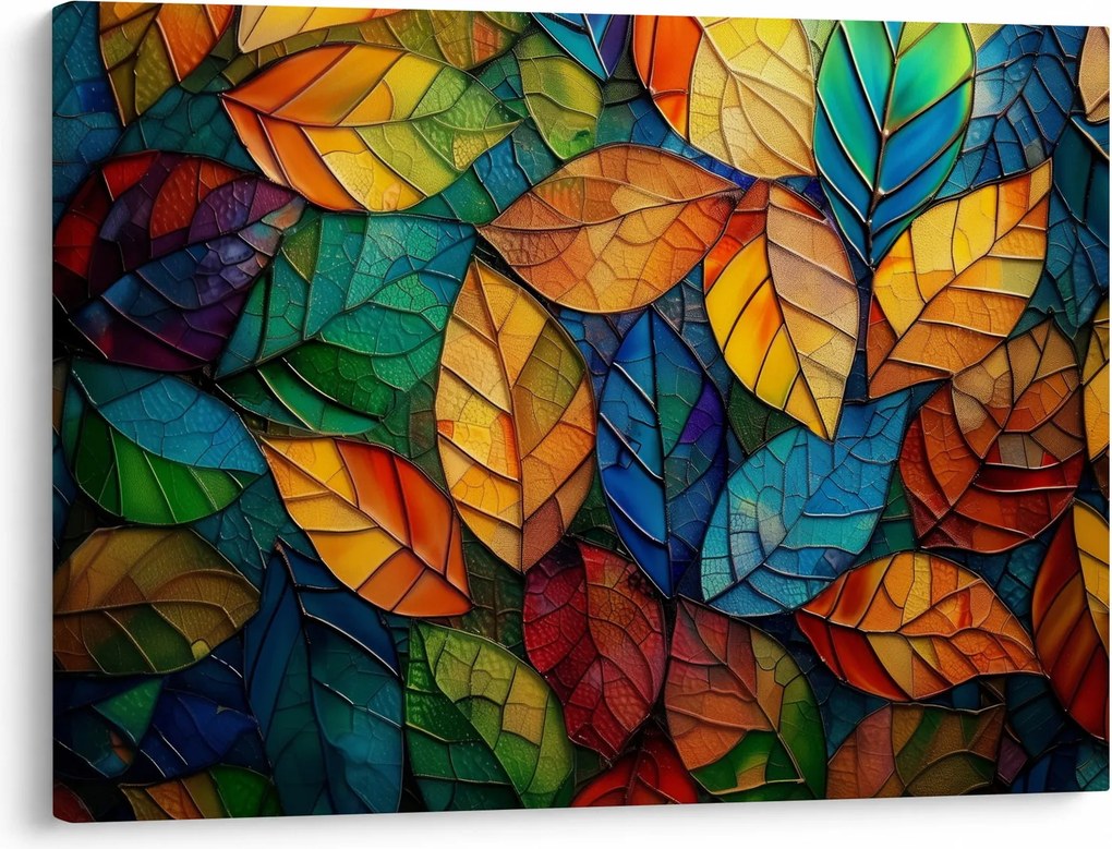 Kép - Levélmozaik (70x50 cm)
