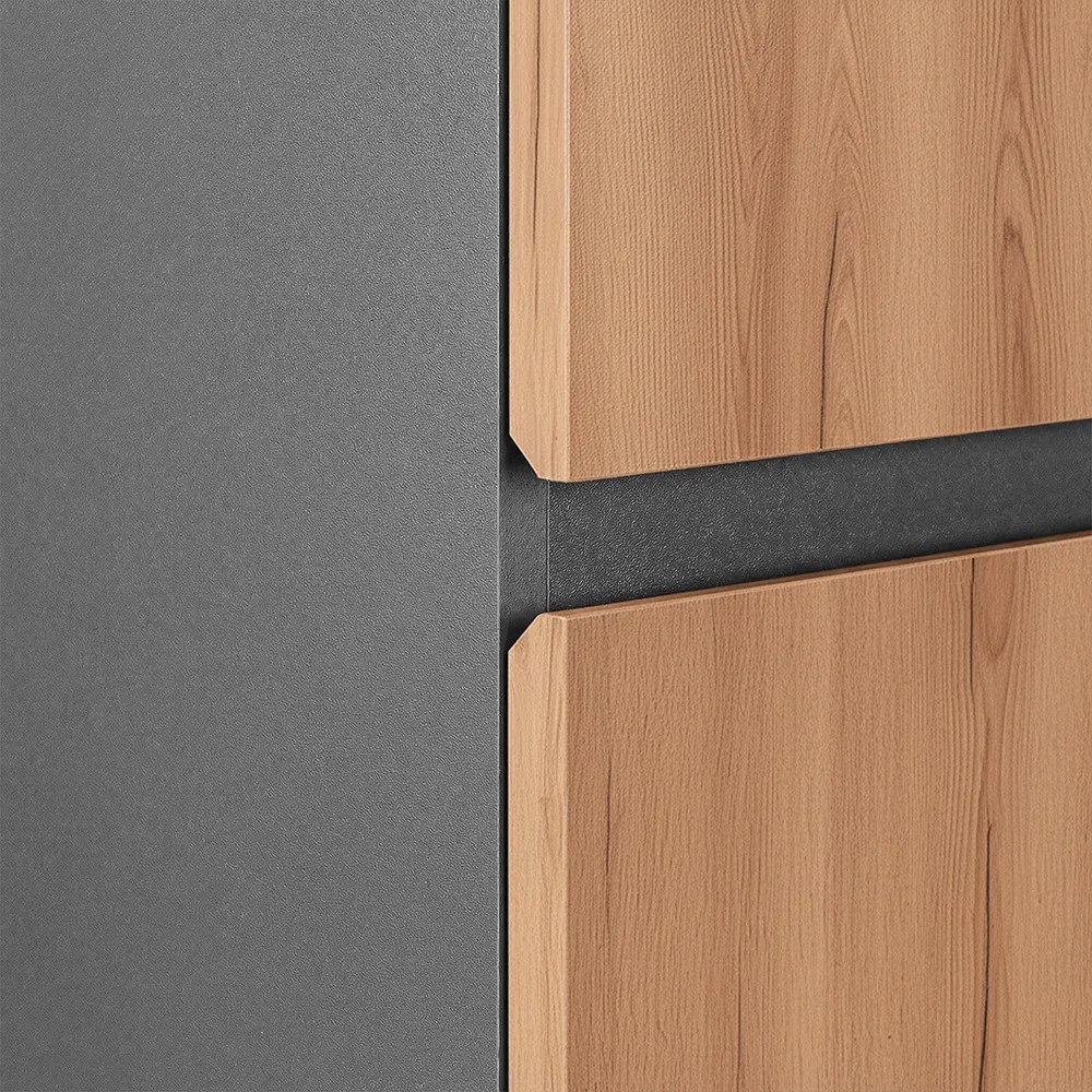 Vario Forte 35 függesztett oldal szekrény antracit-tölgy