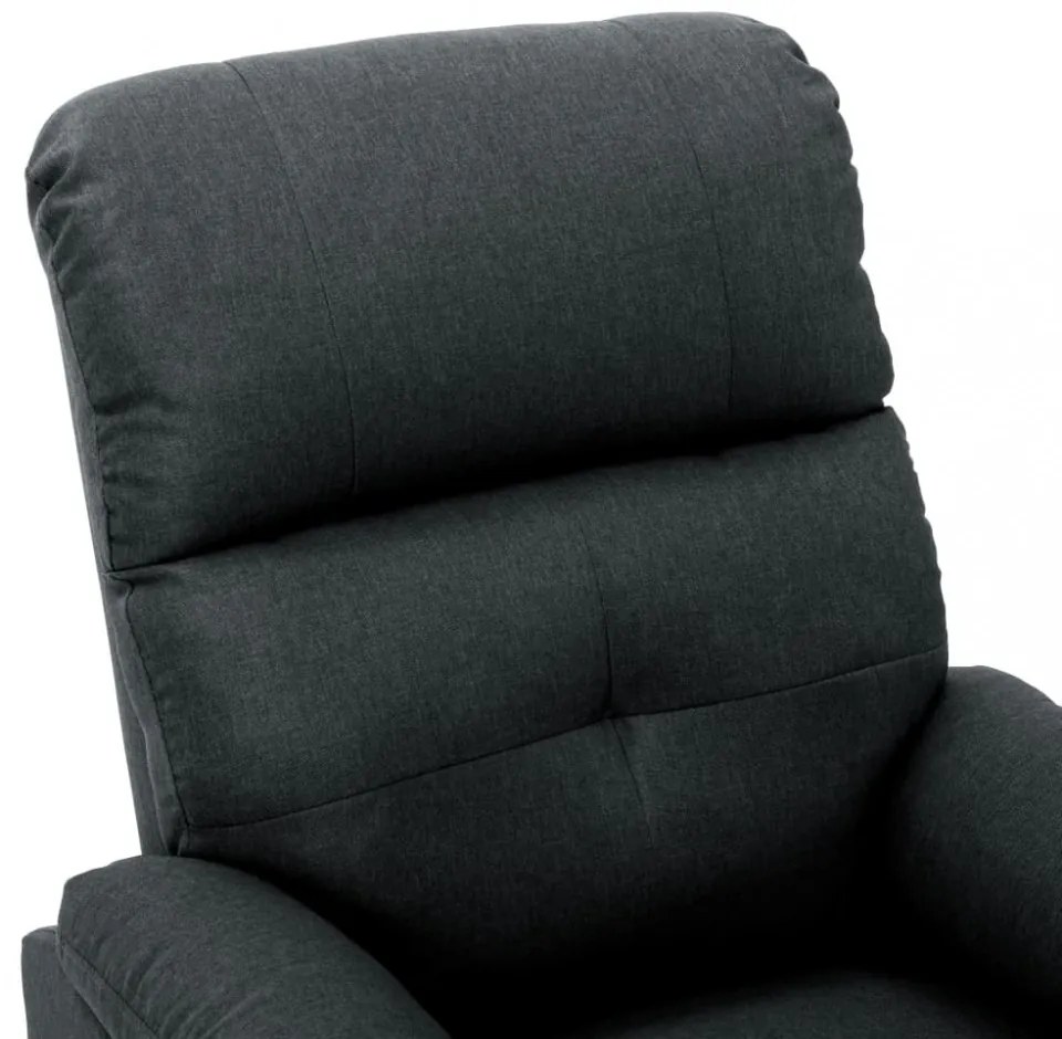 sötétszürke szövet dönthető fotel