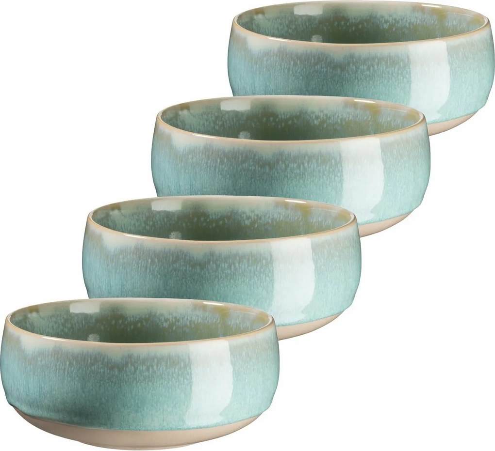 Mäser 4 db-os leveses tálkészlet AQUATA – 14 cm, zöld