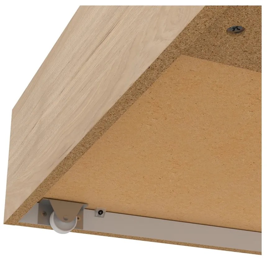 Natúr színű ágy alatti fiók szett 2 db-os 90x190-140x190 cm Naia – Tvilum