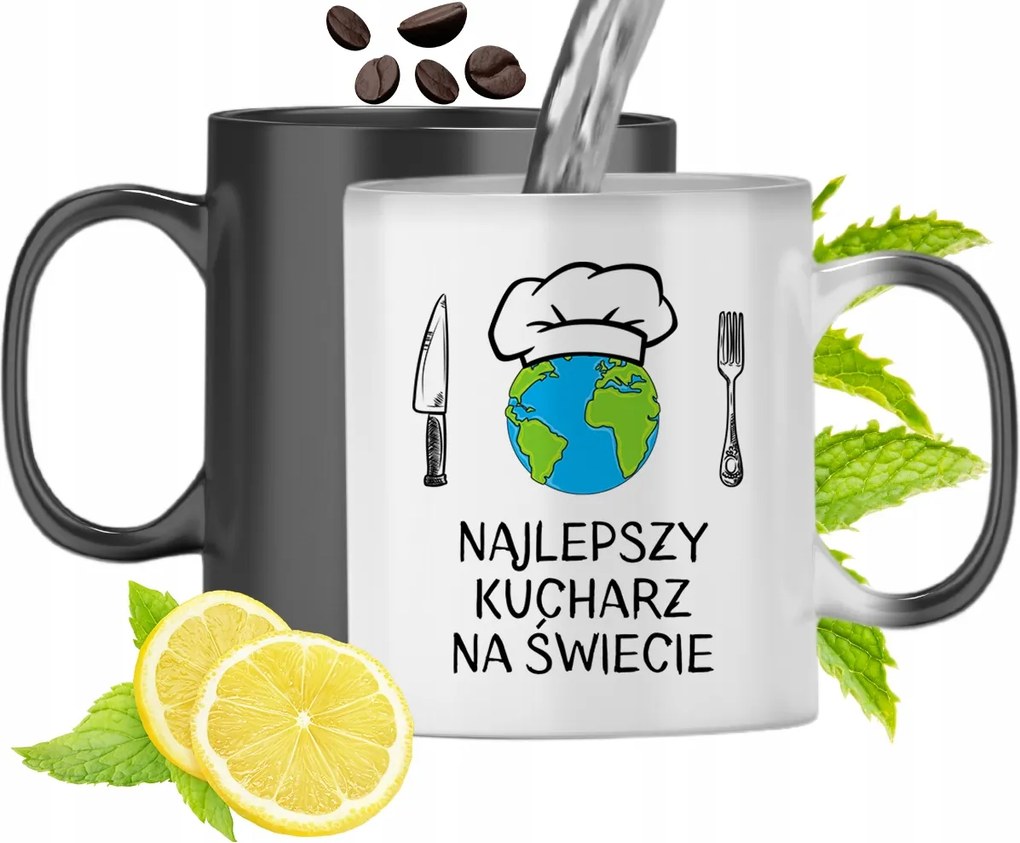 Színváltós Mágikus Bögre Szakácsoknak, fényképes nyomattal