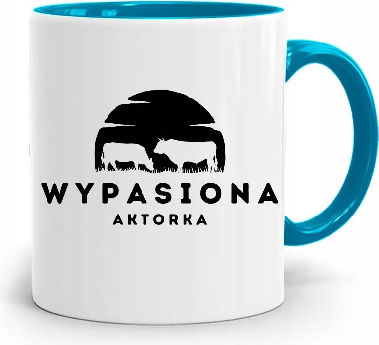 Színésznőnek Bögre Kék Születésnapi Ajándék fényképes nyomtatással