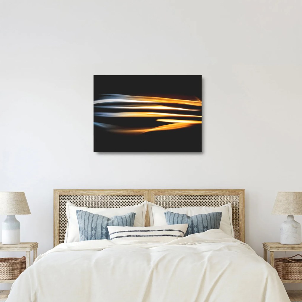 Fekete kép (üvegen) (70x50 cm)