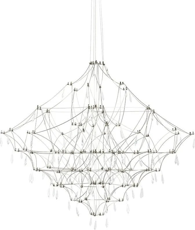 KING HOME MSE1501100125 CONSTELATION Modern Led Függesztett Lámpa Ezüst LED IP20